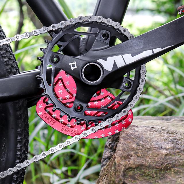 マウンテンバイクチェーンリングプロテクター衝突防止クランクセット