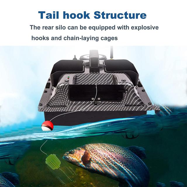 500m Rc 釣りボート 1.5kg 積載量 Gps ポジショニング ベイトボート 自動リターン機能付き プール湖用