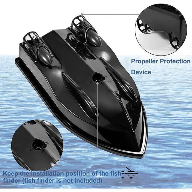 500m Rc 釣りボート 1.5kg 積載量 Gps ポジショニング ベイトボート 自動リターン機能付き プール湖用