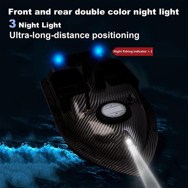 500m Rc 釣りボート 1.5kg 積載量 Gps ポジショニング ベイトボート 自動リターン機能付き プール湖用