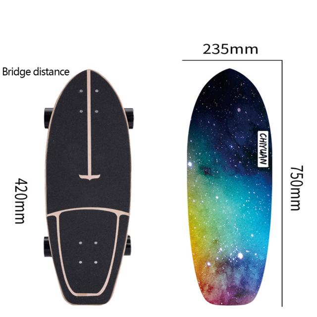 Cx4ランドサーフボードスケートボードサーフィンスキーボード屋外