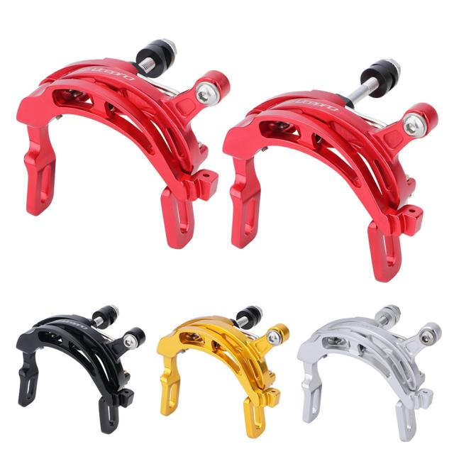 高張力スプリング耐摩耗性高靭性ブレーキレバーCキャリパー自転車アクセサリー付き1ペアアルミニウム合金バイクキャリパーブレーキ_8