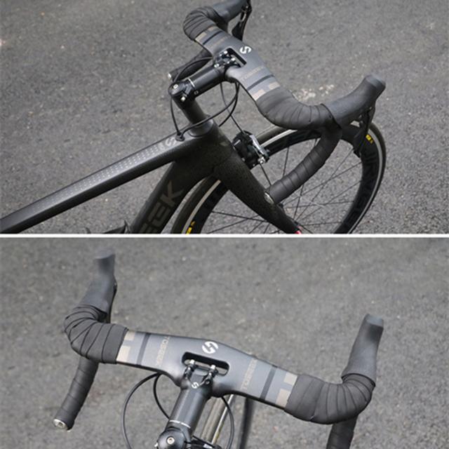 炭素繊維自転車幹軽量自転車ハンドルスタンドライザーアクセサリー蛇口マイナス 12 度 K01 部品_10