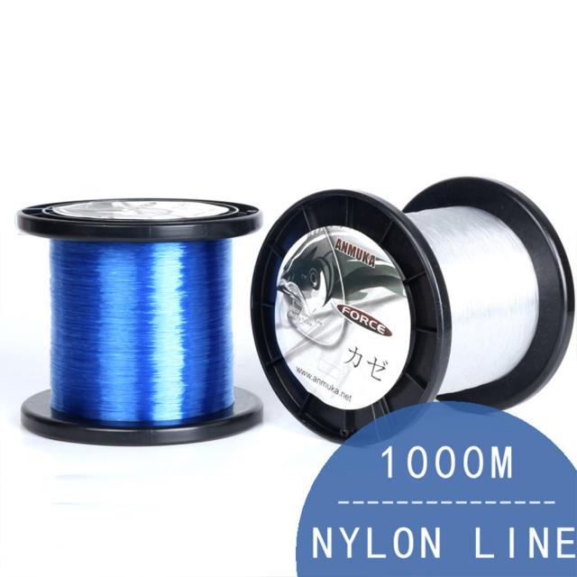 1000m/ロールナイロンフィッシングラインストロングプルシーロッドフィッシングルアーラインフィッシングアクセサリー
