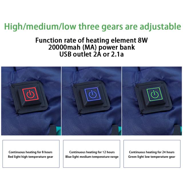 キャンプ用寝袋防水パワーバンク暖房厚く暖かい封筒スタイルのアンチ