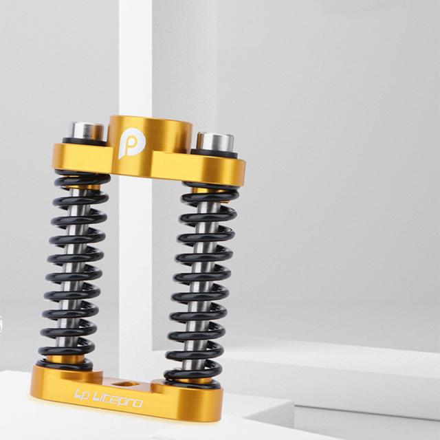 Birdy3 GT R20 / Birdy P40 Ti/Birdy2用アルミニウム合金バードカーフロントショックアブソーバー軽量ダブルスプリングサスペンションショック