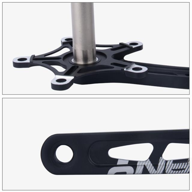 折りたたみ自転車チェーンホイール超軽量中空アルミ合金バイククランクセットプレート部品 54/56/58t