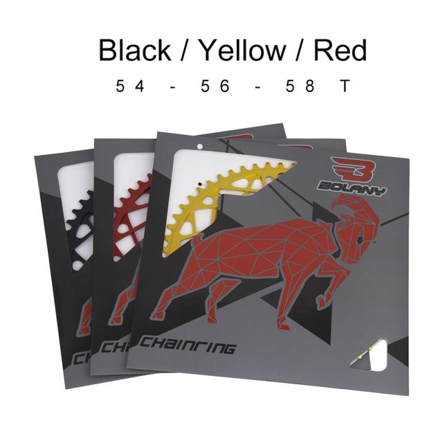 折りたたみ自転車チェーンホイール超軽量中空アルミ合金バイククランクセットプレート部品 54/56/58t