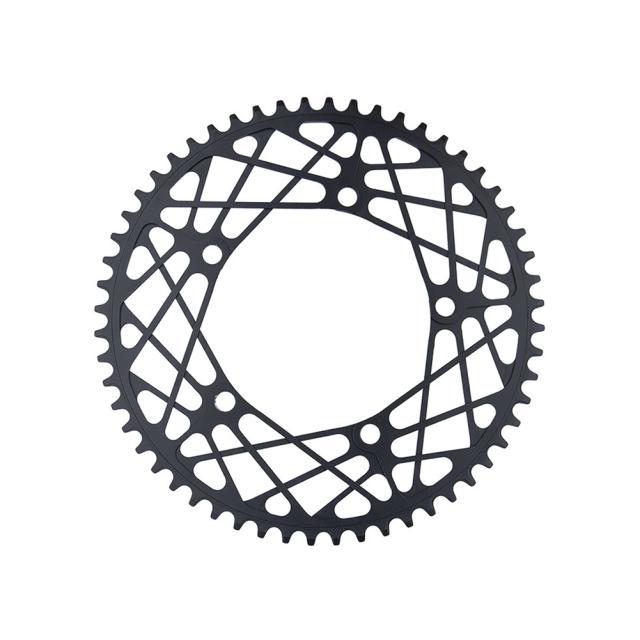 折りたたみ自転車チェーンホイール超軽量中空アルミ合金バイククランクセットプレート部品 54/56/58t