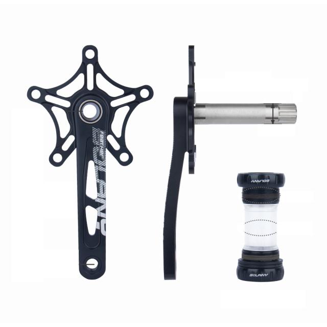 折りたたみ自転車チェーンホイール超軽量中空アルミ合金バイククランクセットプレート部品 54/56/58t