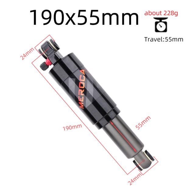 マウンテンフォールディングバイクスクーター用アルミニウム合金エアリアショックアブソーバー125/165/190mmサイクリングアクセサリー（ブッシング/ネジ付き）_14