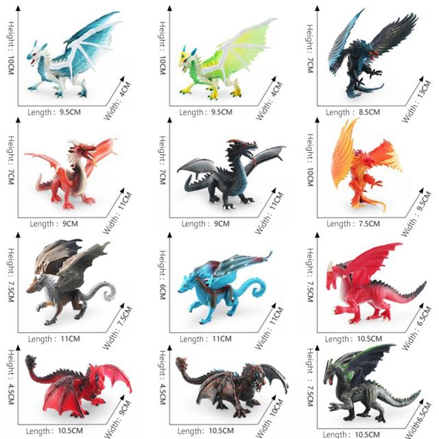 シミュレーション西洋ドラゴンアクションフィギュアサイエンス