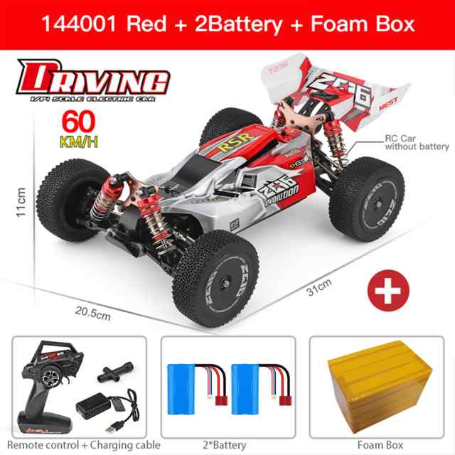 Amazon.co.jp: Wltoys 75KMH ブラシレスRCカー 144010 リモート