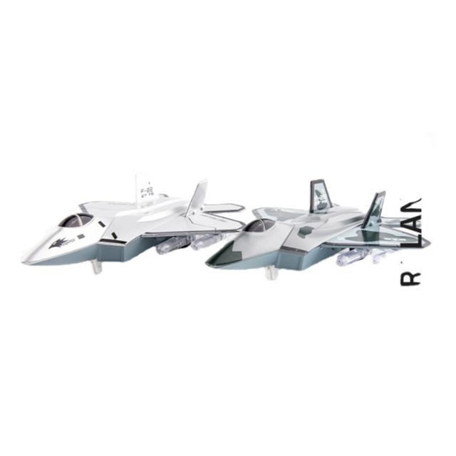 子供 F22 戦闘機モデルの装飾品サウンドライトシミュレーション合金爆撃機航空機モデルのおもちゃキッズギフトの通販は - キューディショップ 通販サイト