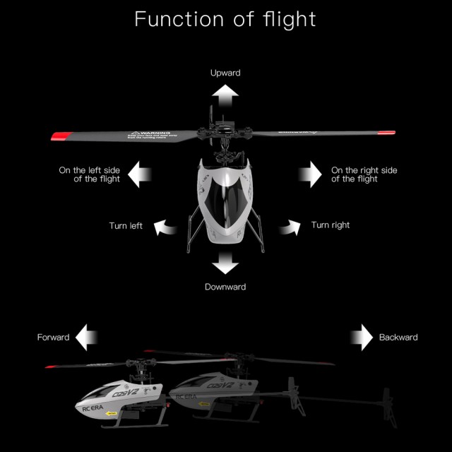 シングルローターヘリコプター 4チャンネルリモートコントロール C129V2