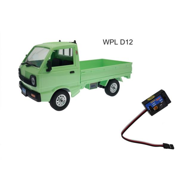 WplD12ミニトラックドリフトフラットランニングRcカー用補助ジャイロスコープ改造アクセサリーR484リモートコントロールパーツ Compatible With WPL D12 1/10 リモートコントロールトラックカーアップグレードパーツ改造スペアメタルステア