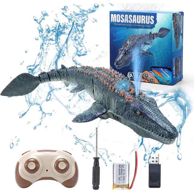 リモート 恐竜 子供 Mosasaurus ダイビングおもちゃ Rcボート 水泳