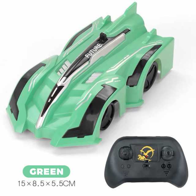 リモートコントロールカーとライト電気ウォールクライミングドリフトスタント Rc レーシングカーのおもちゃ子供のための新年のギフト 直売お値下 ラジコン WALL CLIMBER ウォールクライミングカー 壁走行可能車 青