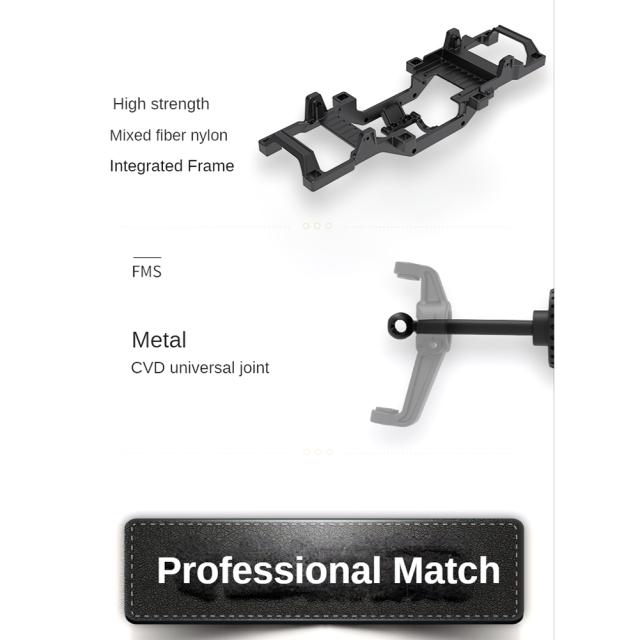 1/24 Rc カー互換 Fms Fcx24 最大スマッシャーピックアップトラック