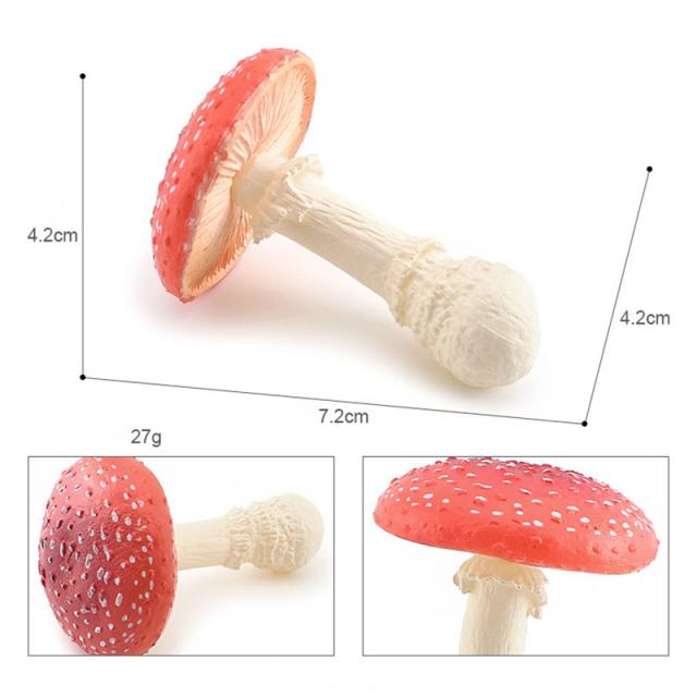 フェイク植物 4点セット キノコモデルフィギュア 子供 知育玩具