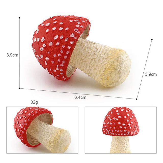 フェイク植物 4点セット キノコモデルフィギュア 子供 知育玩具