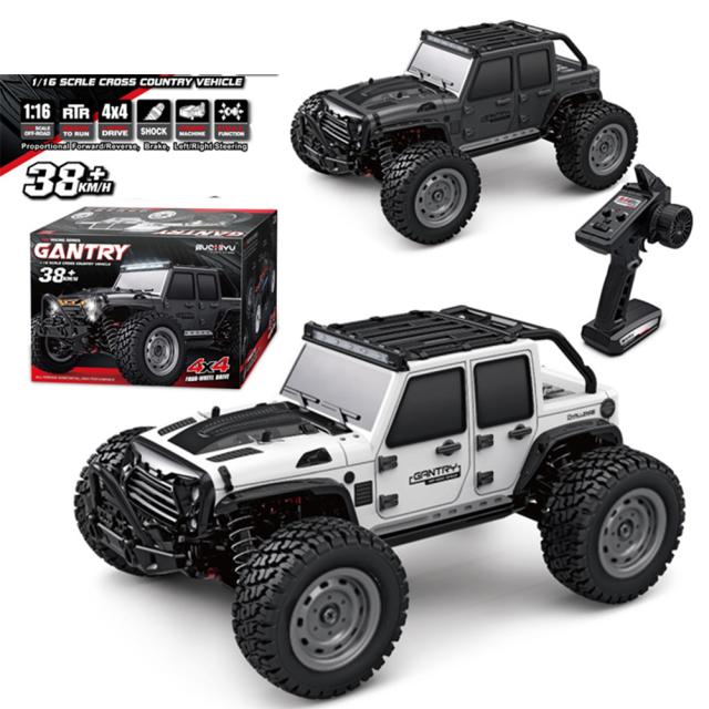 ハイシミュレーション四輪駆動ラジコンカー高速オフロードリモートコントロールカーLedライト1:16電動オフロードカーモデル_2
