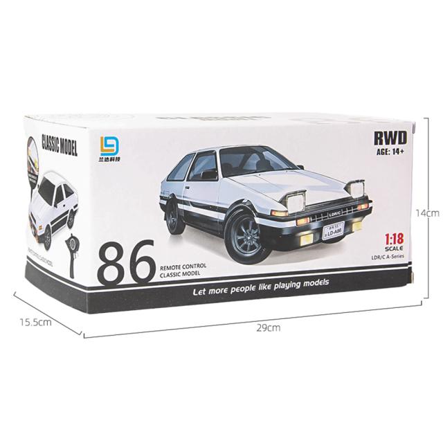 LD-A86 RTR 1/18 2.4G RWD RC カー ドリフト車 LED ライト 完全比例