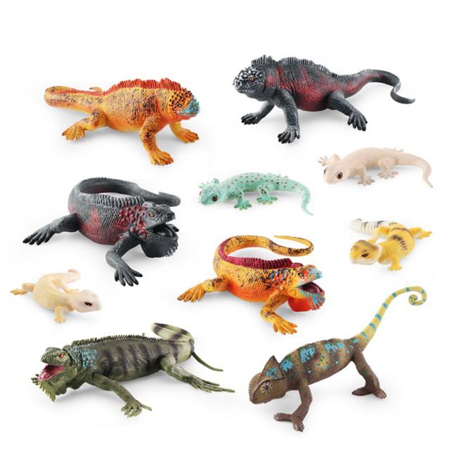シミュレーション野生爬虫類動物アクションフィギュアリアルなトカゲ