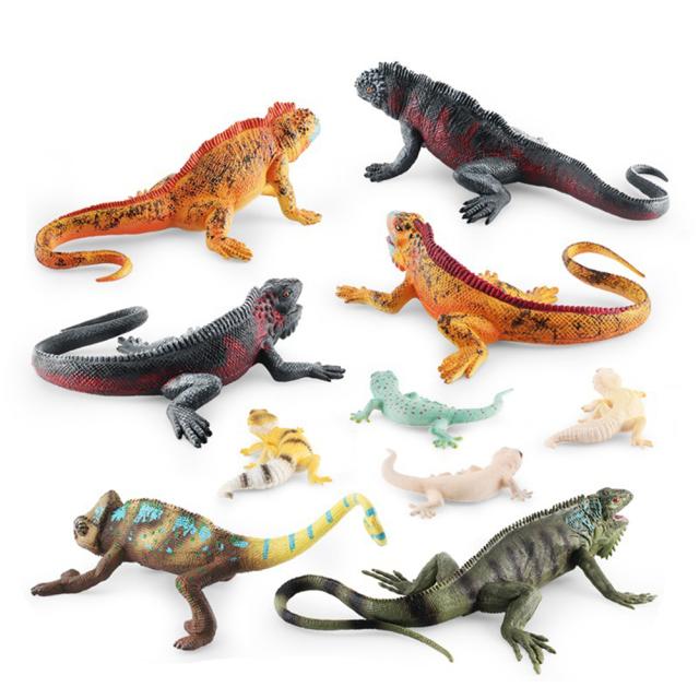 シミュレーション野生爬虫類動物アクションフィギュアリアルなトカゲ