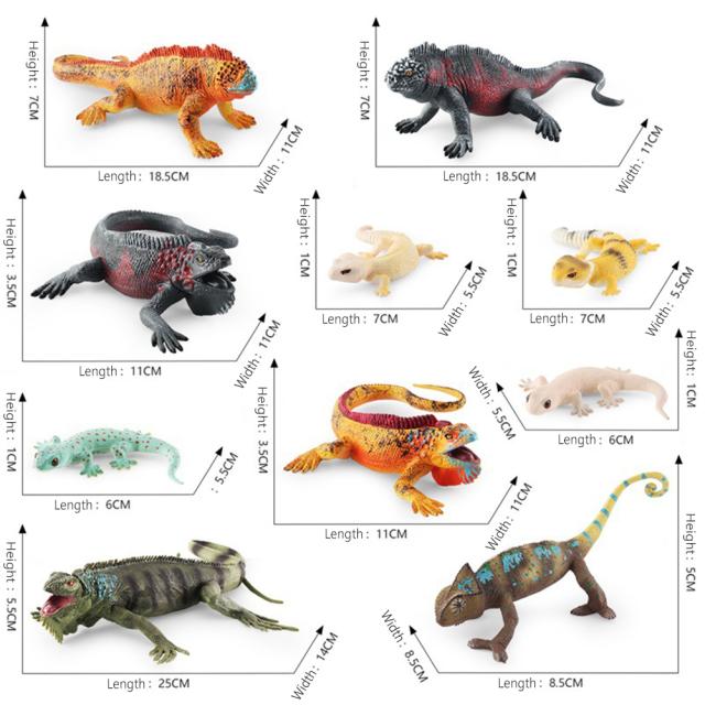 シミュレーション野生爬虫類動物アクションフィギュアリアルなトカゲ