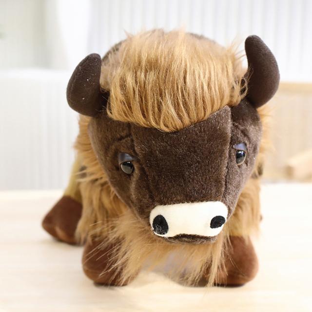 模造バイソンぬいぐるみ北米バイソンプレーリー動物ぬいぐるみ
