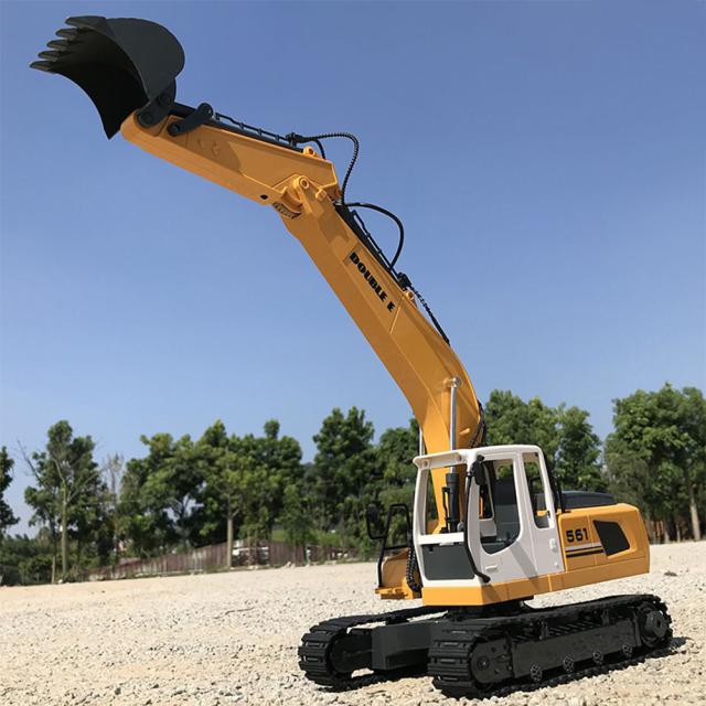 E56117パス大型リモートコントロールショベル玩具取り外し可能なDIY機能充電式エンジニアリング車両モデル子供用男の子
