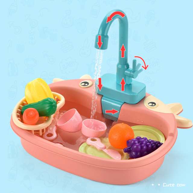 キッチンシンク洗面台のおもちゃと流水ままごとキッチンシンクロールプレイのおもちゃ幼児男の子女の子｜au PAY マーケット