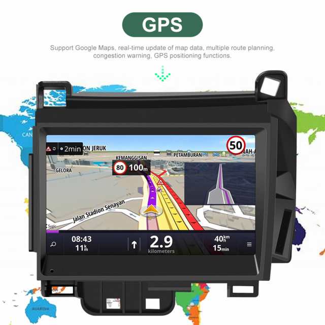 7 インチ カー ラジオ Android 10.0 Gps ナビゲーション プレーヤー