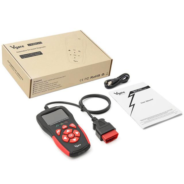 Obd2 スキャナー車検出器故障コード リーダー ツール TFT カラー ディスプレイ自動車故障診断機器