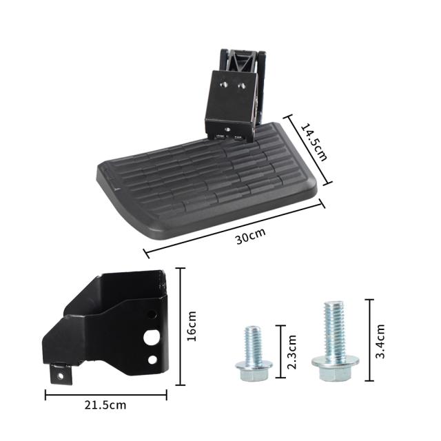 車格納式バンパーステップ交換部品ノンスリップガラス強化セキュリティ複合ペダル 75306-01a