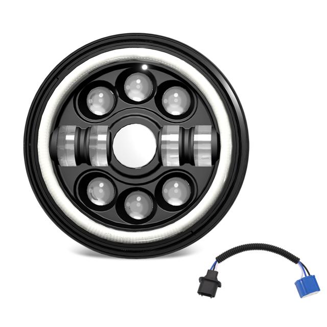 1 個/2 個の車の Led ヘッドライト 7 インチ 3000k-6000k ハイロービームヘッドランプアセンブリオフロード車のオートバイ