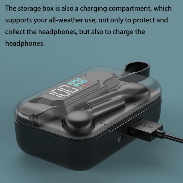 K18ワイヤレスBluetooth5.0イヤホンLEDデジタルディスプレイ充電