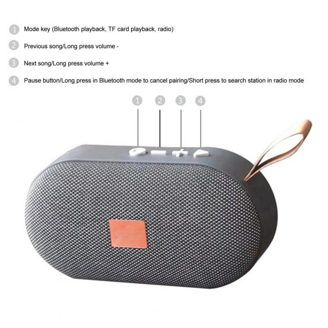 スマートフォンラップトップHdオーディオサブウーファーワイヤレススピーカー用T7ポータブル屋外ワイヤレスBluetooth互換4.2Tfスピーカー ポータブルラジオ