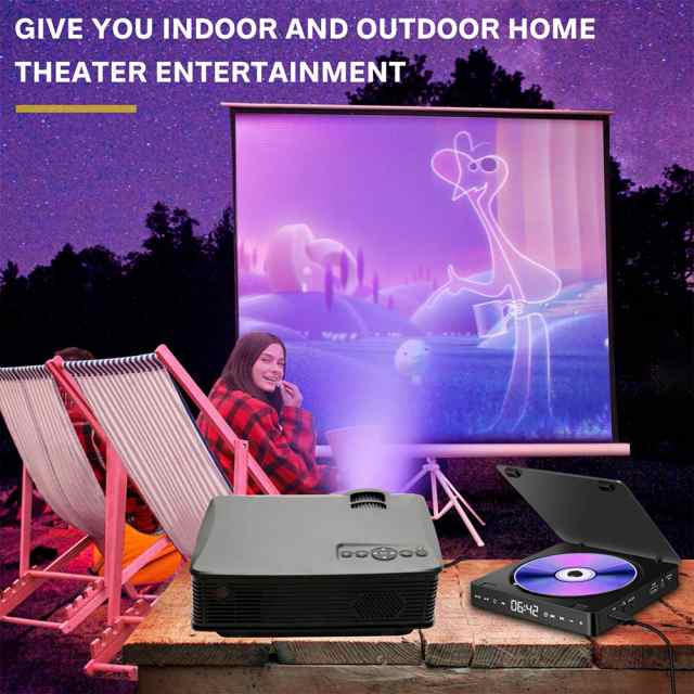 ホームDVD/VCDHdビデオプレーヤーHi-Fiステレオスピーカー1080P多機能ポータブルミニCdプレーヤーの通販は