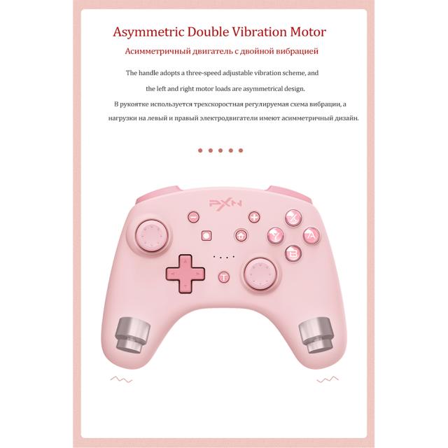 PXN-9607XゲームハンドルコントローラーBluetooth対応バーストNFC振動