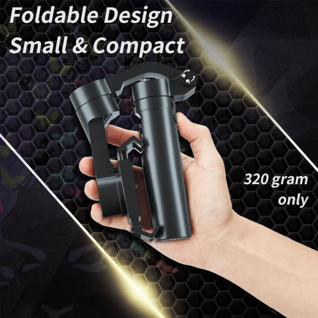 スマートフォン3軸ジンバルスタビライザー軽量折りたたみ式電話トラッカーモーションアンチシェイクハンドヘルドジンバル_12