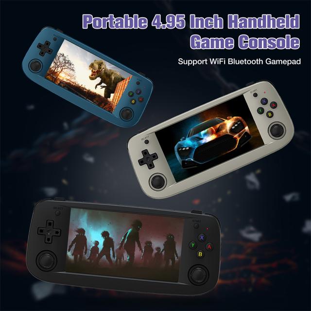 RG503レトロノスタルジックビデオゲームコンソールHdフルビュースクリーンステレオスピーカーハンドヘルドゲーム機
