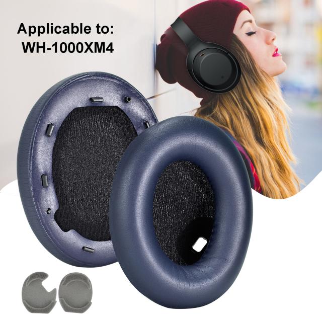 ソニーWh-1000xm4イヤーマフと互換性のあるバックルとパッド付きの2