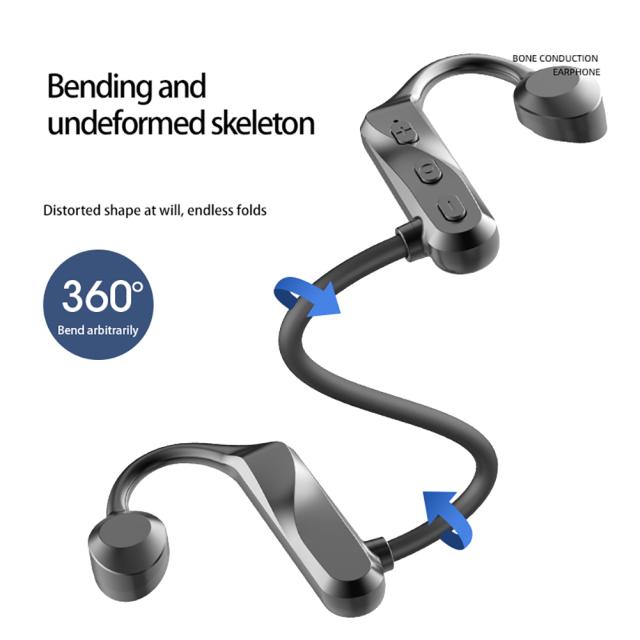 K69 骨伝導 Bluetooth対応 ヘッドセット ワイヤレス バイノーラル