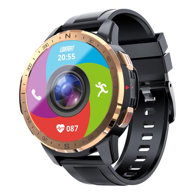 LOKMAT APPLLP7スマートウォッチ1.6インチ大画面防水4gネットワーク心拍数モニター、Android携帯に対応