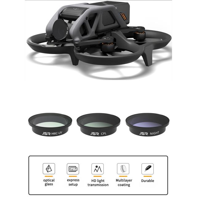カメラレンズフィルター Uv プロテクター Nd フィルター Cpl 偏光子互換 Dji Avata ドローンアクセサリー防水_3