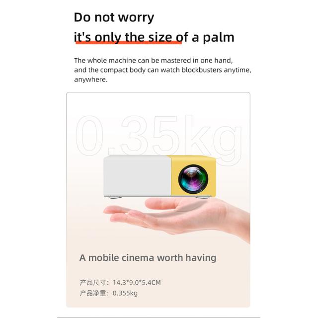 Yg300 Pro Android ミニ プロジェクター ワイヤレス Hdmi 互換 USB