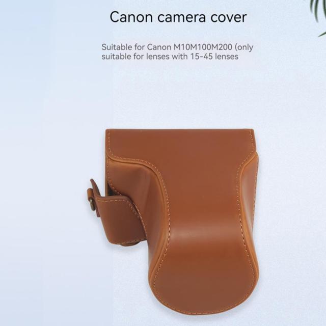 Canon Eos M10 M100 M200 カメラレザーケース防塵保護カバーと Canon Eos M10 M100 M200 カメラレザーケース防塵保護カバーと