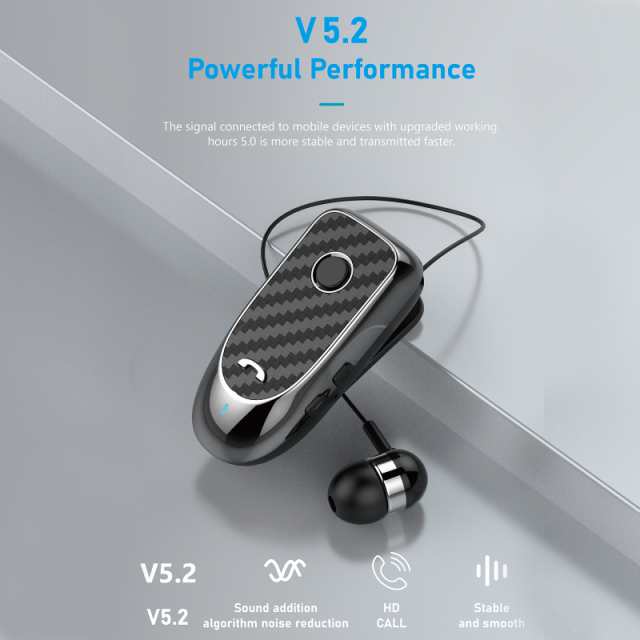 Hi60 ワイヤレス Bluetooth 対応ヘッドセット 着信通知 バイブレーション クリップ Lavalier Business  Headphoneの通販はau PAY マーケット - キューディショップ | au PAY マーケット－通販サイト